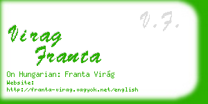 virag franta business card