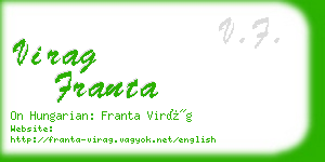 virag franta business card